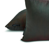 Green Red Luxury - Green & Red Art Silk Throw Cushion Cover Pack of 2