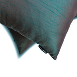 Green Red Luxury - Green & Red Art Silk Throw Cushion Cover Pack of 2