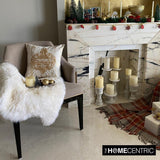 Shimmer Ornament - Gold Velvet Decorative Throw Cushion Cover