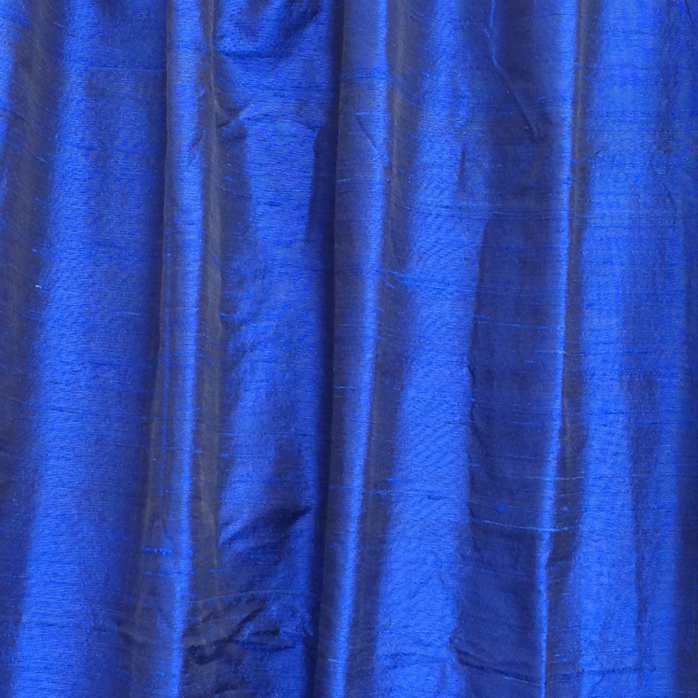 Royal Blue Silk Dupioni Curtain Panels