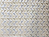 Light Gold Triangles Cototn Fabric By The Metre