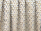 Light Gold Triangles Cototn Fabric By The Metre