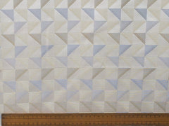 Light Gold Triangles Cototn Fabric By The Metre