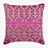 Pink Velvet Throw Pillow Cover Flaming Fuchsia