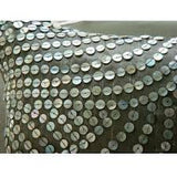 Pearl Nostalgia - Gray Art Silk Decorative Euro Sham