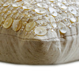 Adornment - Natural Beige Cotton Linen Throw Pillow Cover