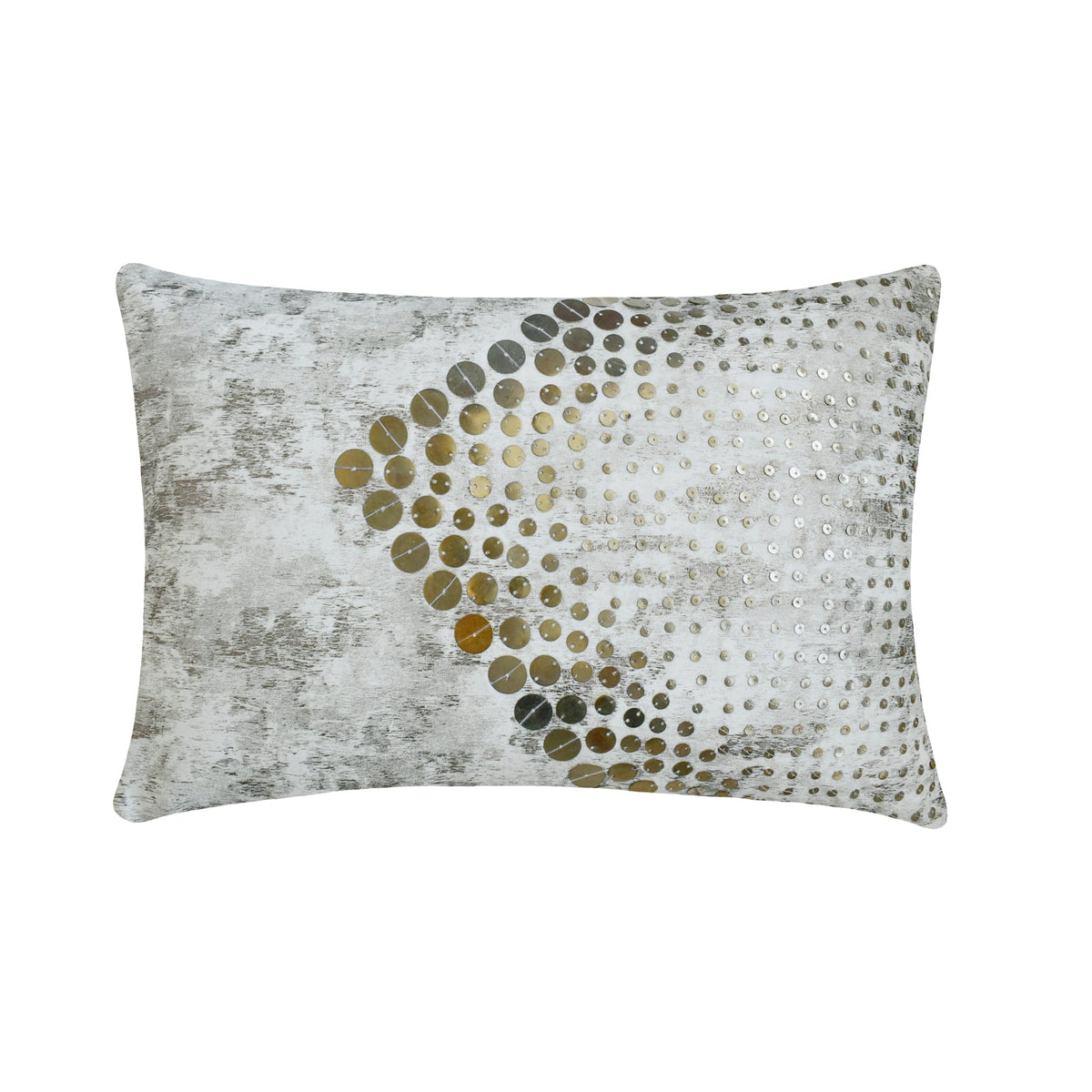 Altynay - White Suede Lumbar Cushion Cover