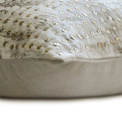 Altynay - White Suede Lumbar Cushion Cover
