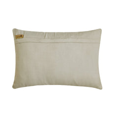 Altynay - White Suede Lumbar Cushion Cover