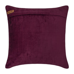 Art Nouveau - Tyrian Purple Velvet Throw Pillow Cover
