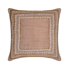 Cinderella - Peach Art Silk Decorative Euro Sham