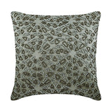 Cool Chrome - Silver Silk Decorative Euro Sham