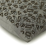 Cool Chrome - Silver Silk Decorative Euro Sham