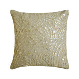 Dreams N Pearls - Natural Beige Cotton Linen Decorative Euro Sham