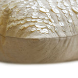 Dreams N Pearls - Natural Beige Cotton Linen Decorative Euro Sham