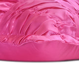Dreamy Hotty Pink - Hot Pink Satin Decorative Euro Sham