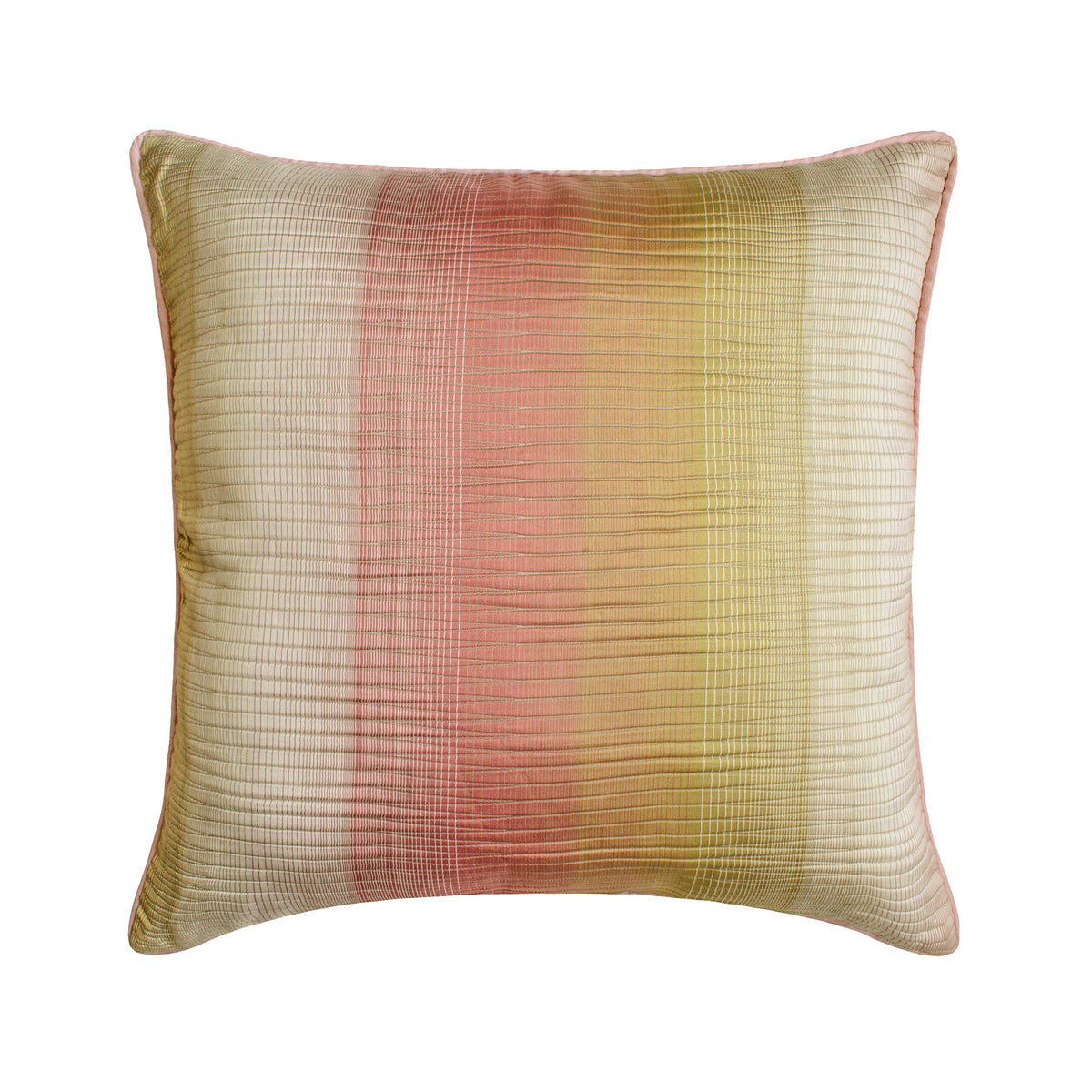 Fairytale - Pink Jacquard Weave Throw Pillow Cover