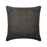 Ash Gray Felt Throw Pillow Cover Grey Sophistication