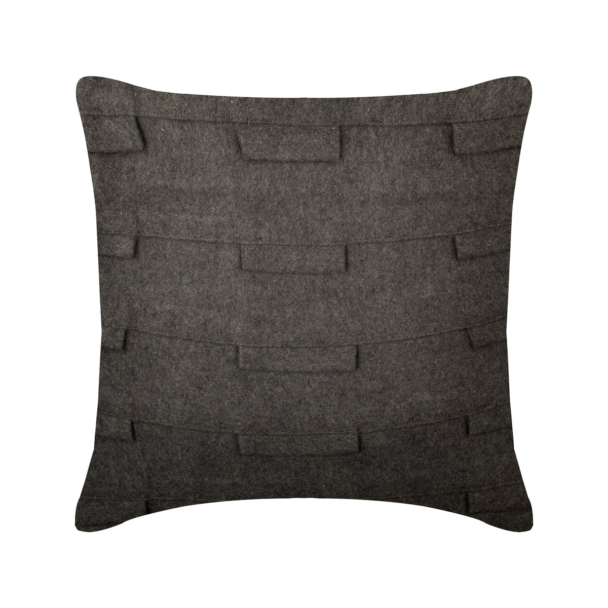 Grey Sophistication - Ash Gray Felt Decorative Euro Sham