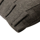 Grey Sophistication - Ash Gray Felt Decorative Euro Sham