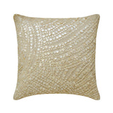 Glazed Pearls - Natural Beige Cotton Linen Throw Pillow Cover