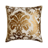 Gold Festive - White Velvet Decorative Euro Sham