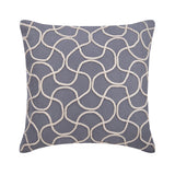 Jute Entangled - Gray Suede Decorative Euro Sham