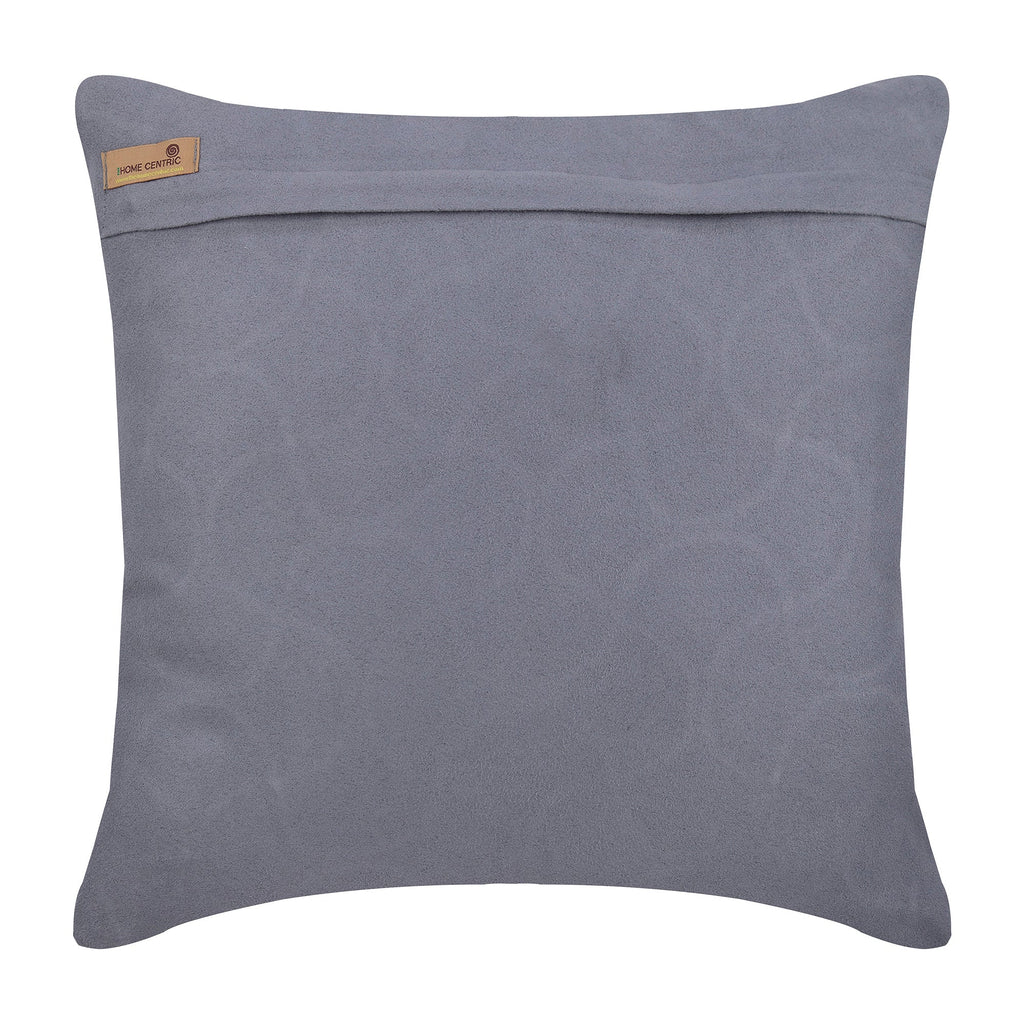 Jute Entangled - Gray Suede Throw Pillow Cover