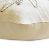 Lily Of The Valley - Cream Art Silk Decorative Euro Sham