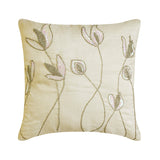 Lily Of The Valley - Cream Art Silk Decorative Euro Sham