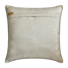 Majestic Glory - Grey Jacquard Throw Pillow Cover