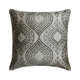 Grey Jacquard Throw Cushion Cover Majestic Glory