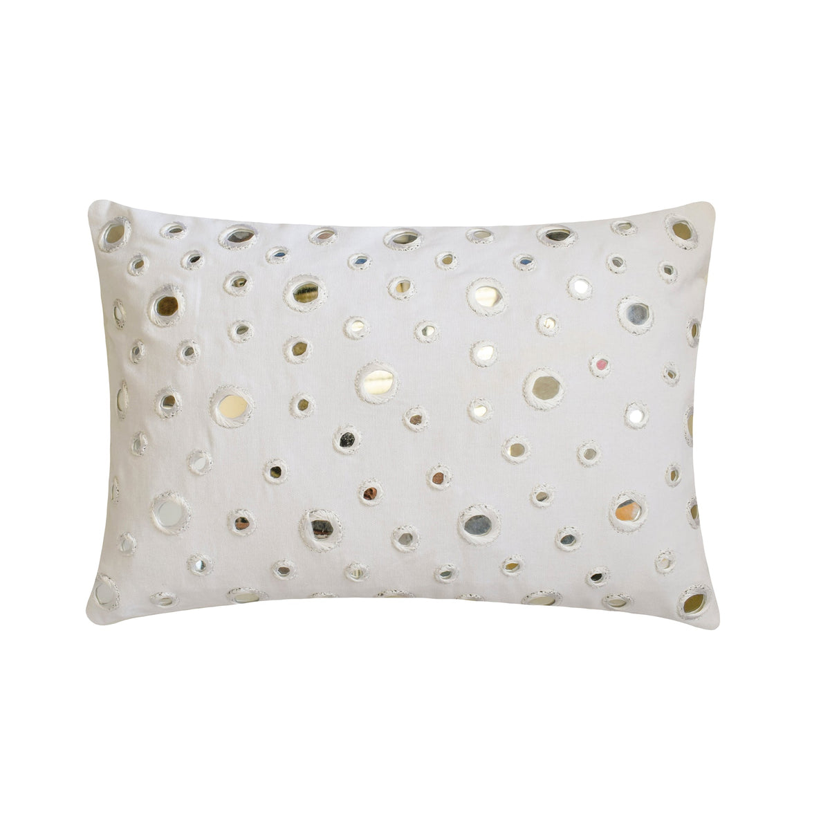 Mirrors - Cotton Canvas White Decorative Standard & King Shams