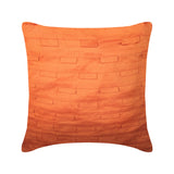 Orange Ocean - Orange Art Silk Decorative Euro Sham