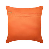 Orange Ocean - Orange Art Silk Decorative Euro Sham