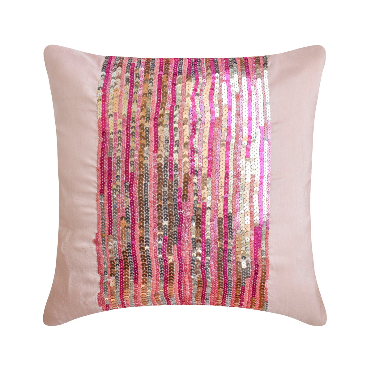 Pink Angel - Pink Art Silk Decorative Euro Sham