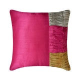 Pink Cheer - Fuchsia Pink Art Silk Throw Pillow Cover