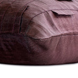 Plum Ocean - Plum Art Silk Decorative Euro Sham