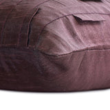 Plum Stripe - Art Silk Plum Decorative Decorative Lumbar  Cushion Cover