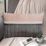 Plush Light Pink Silk - Light Pink Silk Lumbar Pillow Cover