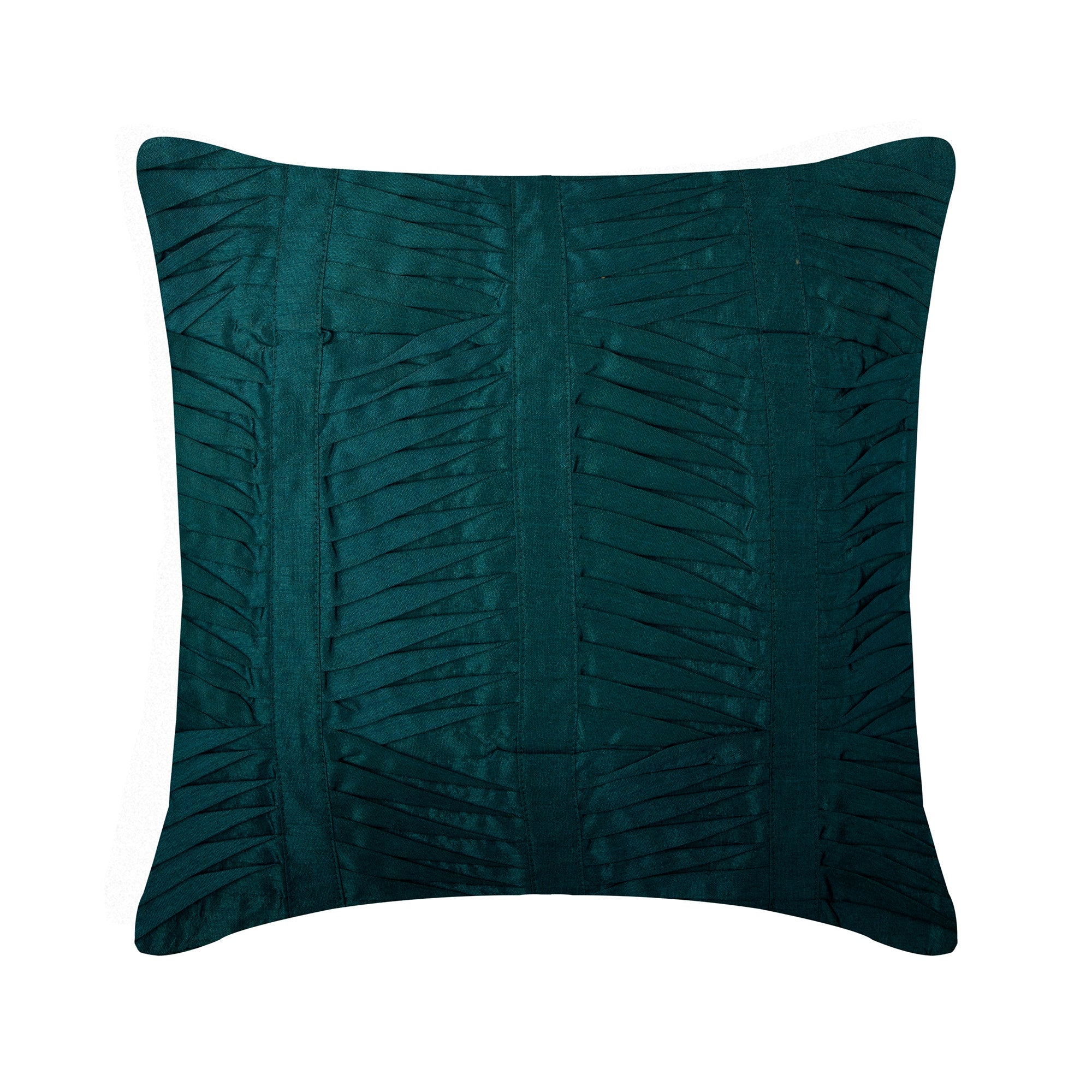Royal Peacock Green Art Silk Throw Cushion Cover Royal Peacock Green