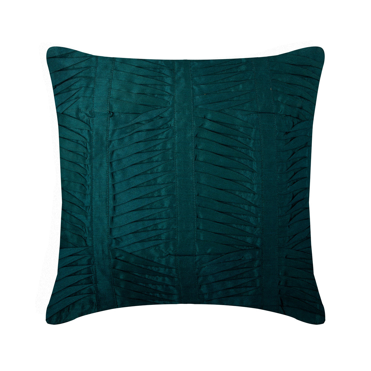 Royal Peacock Green Art Silk Throw Cushion Cover Royal Peacock Green