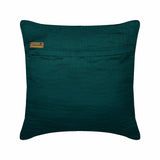 Royal Peacock Green - Royal Peacock Green Art Silk Decorative Euro Sham