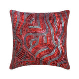 Red Love - Red Art Silk Throw Pillow Cover