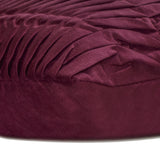 Sangria Wine Wind Folds - Vine Suede Throw Pillow Cover
