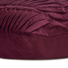 Sangria Wine Wind Folds - Vine Suede Throw Pillow Cover