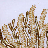 Sea Weed Flow - Ivory Linen Throw Cushion Cover