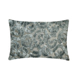 Silver Spirit - Art Silk Grey Decorative Lumbar Pillow Cover