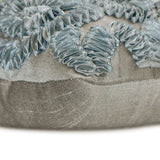 Silver Spirit - Art Silk Grey Decorative Lumbar Pillow Cover