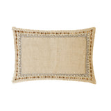 Soraya - Beige Burlap Lumbar Pillow Cover